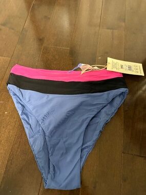 BREEZE BLUE CALLEN HIGH LEG BIKINI BOTTOM